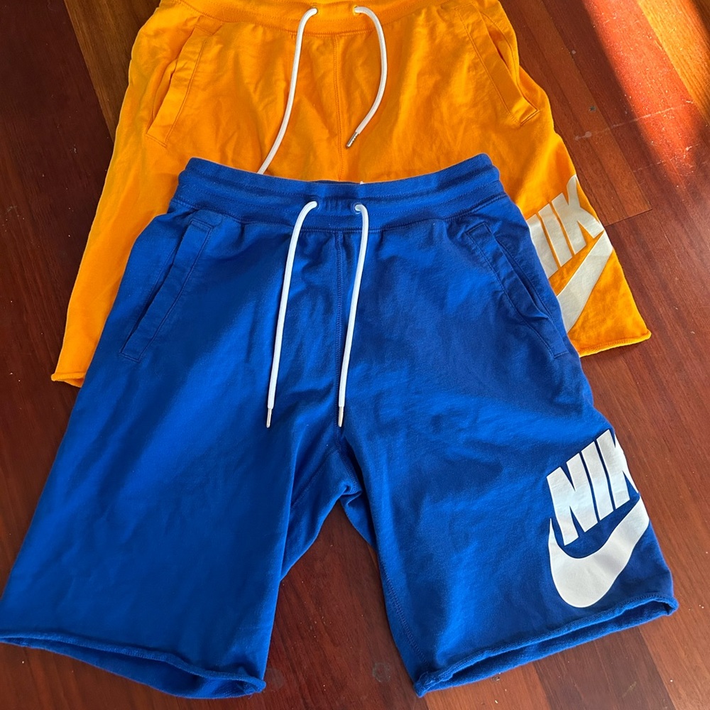 Nike cotton shorts size small 2 pairs